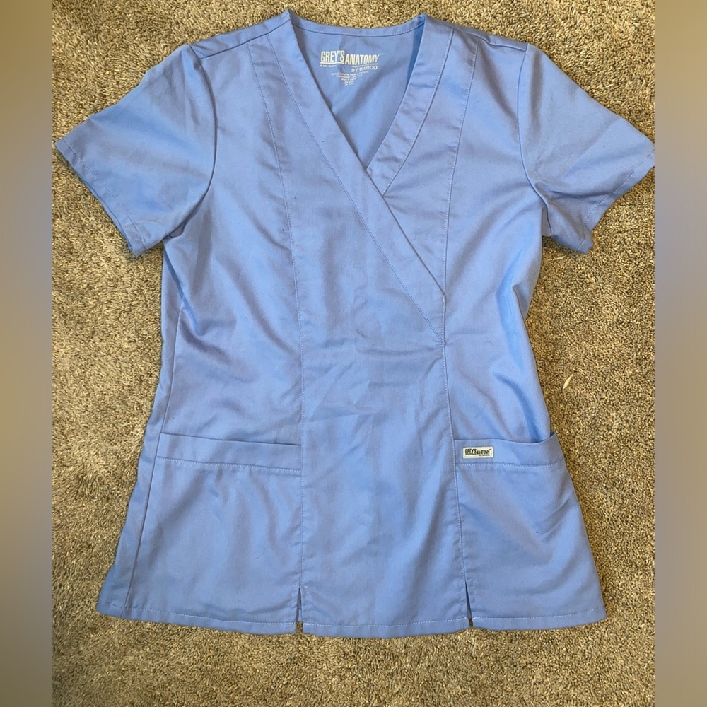 Greys Anatomy Scrub top Ceil Blue size XS